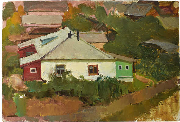 Горбунов Юрий Васильевич. Деревенский пейзаж 